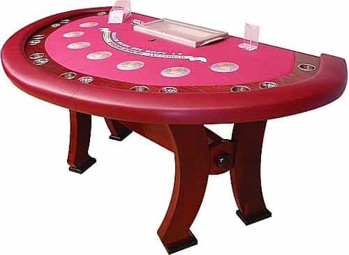 Casino Style Blackjack Table With H-Type Legs
