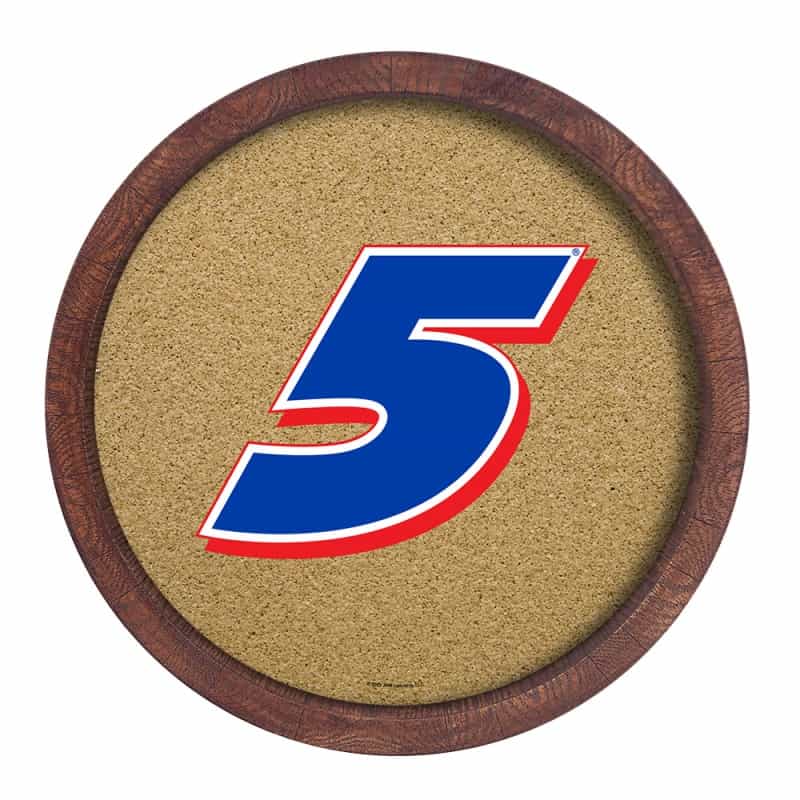 Kyle Larson: Mirrored Barrel Top Cork Note Board