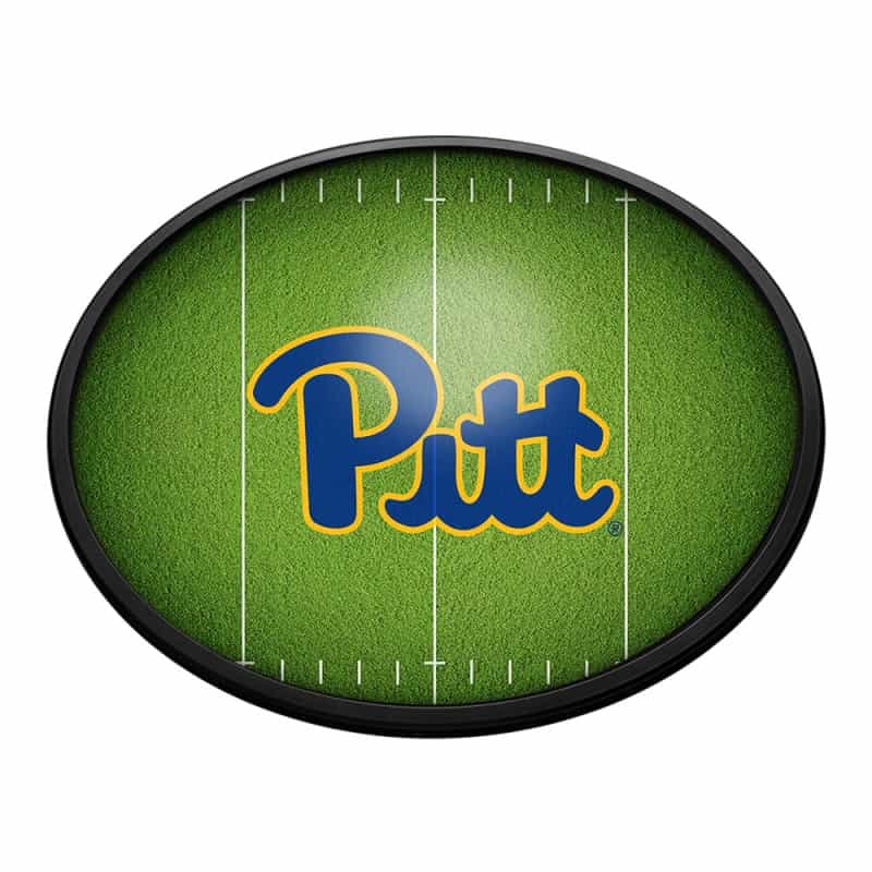 Pitt Panthers: On The 50 - Oval Slimline Lighted Wall Sign
