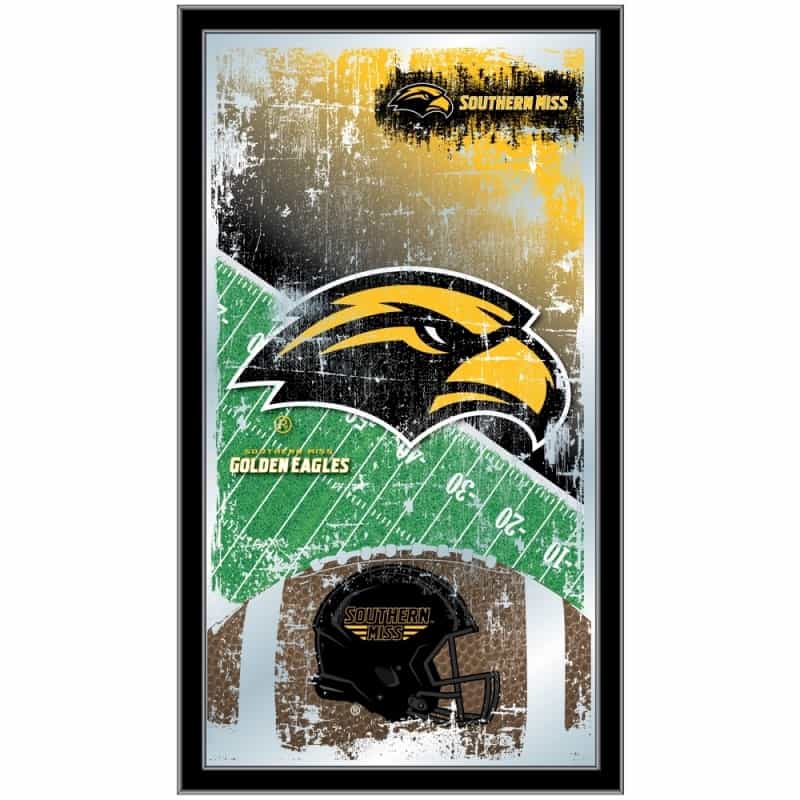 Southern Miss 15" X 26" Football Mirror By Holland Bar Stool Company