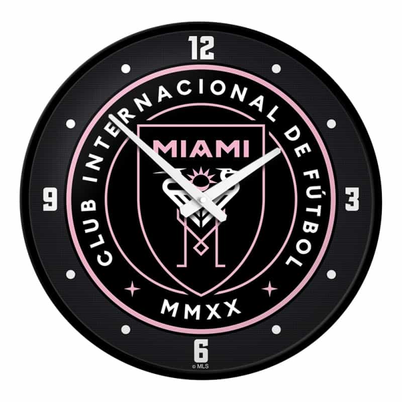 Inter Miami Cf: Modern Disc Wall Clock