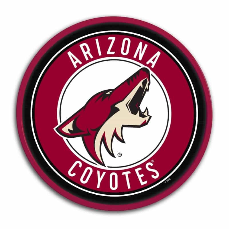 Arizona Coyotes: Modern Disc Wall Sign