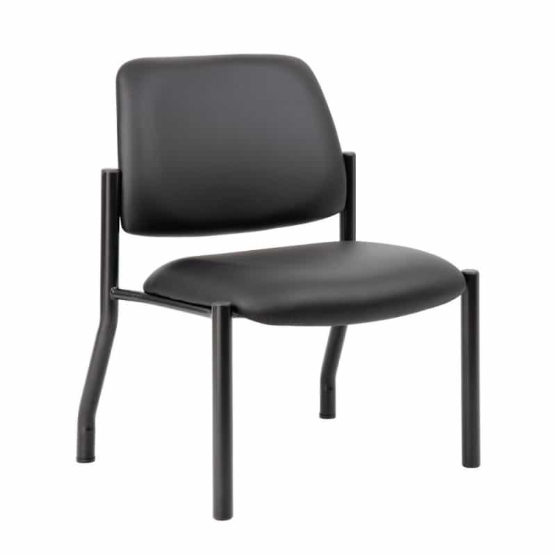 Boss Antimicrobial Armless Guest Chair, 400 Lb. Weight Capacity