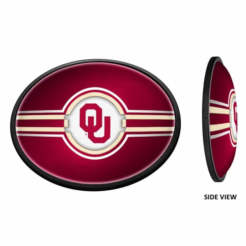 University Of Oklahoma Sooners Slimline Led Team Spirit Wall Sign-Primary Logo