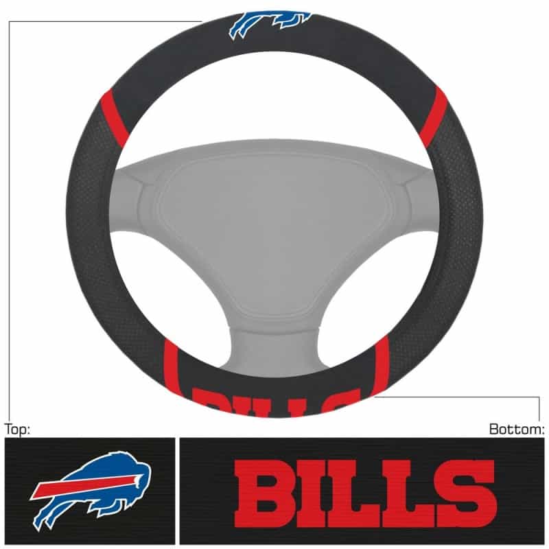 Buffalo Bills Embroidered Steering Wheel Cover