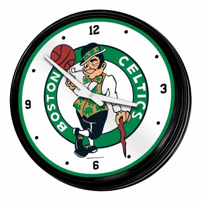 Boston Celtics: Retro Lighted Wall Clock