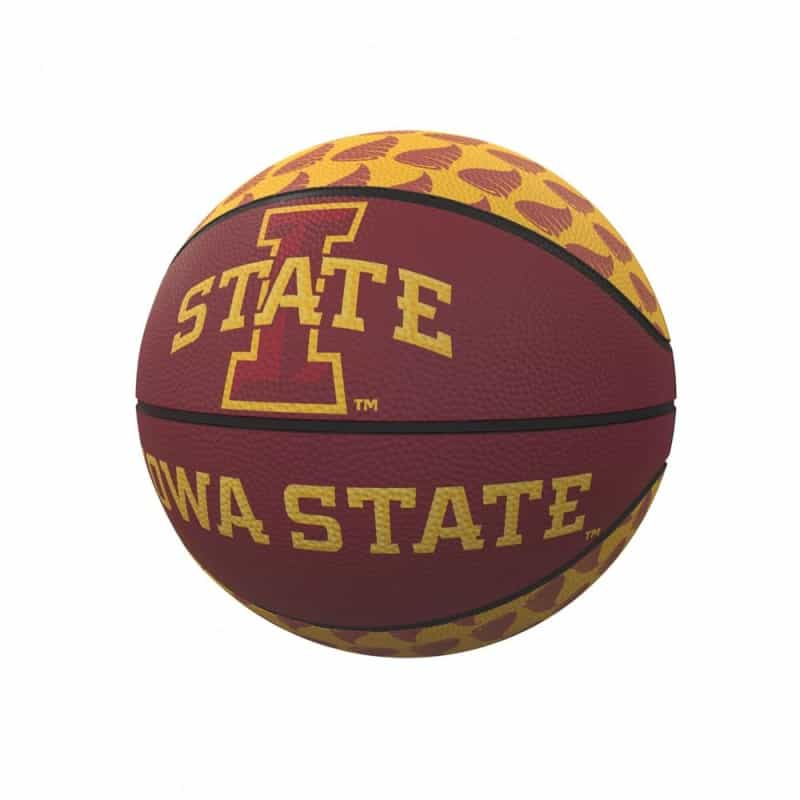 Ia State Repeating Logo Mini-Size Rubber Basketball