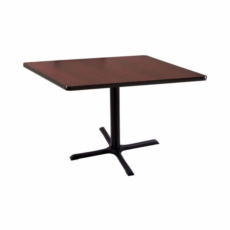 30" 211 Black Table With 30" X 30" Foot And 36" X 36" Square Top By Holland Bar Stool