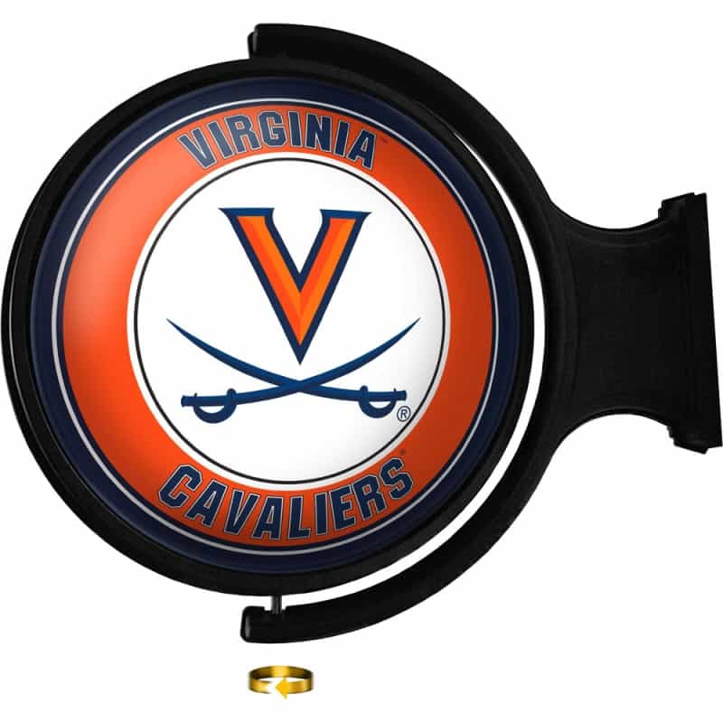 Virginia Cavaliers: Original Round Lighted Rotating Wall Sign