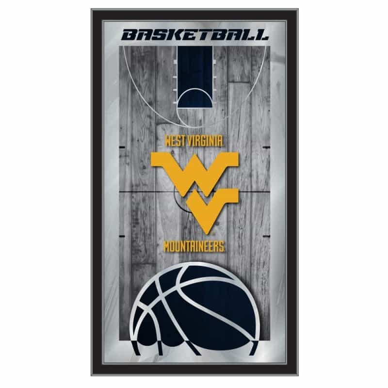 West Virginia 15" X 26" Basketball Mirror By Holland Bar Stool Company