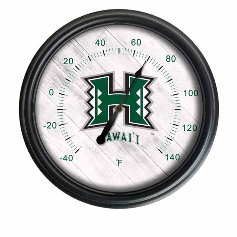 University Of Hawaii Indoor/Outdoor Led Thermometer By Holland Bar Stool Company