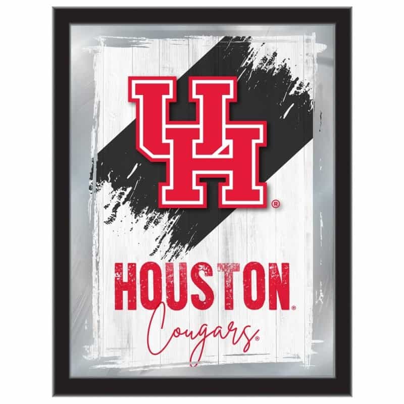 University Of Houston 17"X22" Logo Wall Mirror By Holland Bar Stool