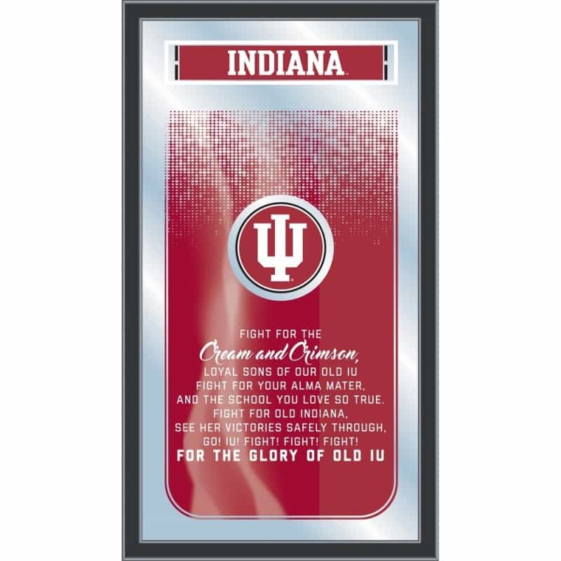 Indiana 26" X 15" Fight Song Mirror By Holland Bar Stool Company