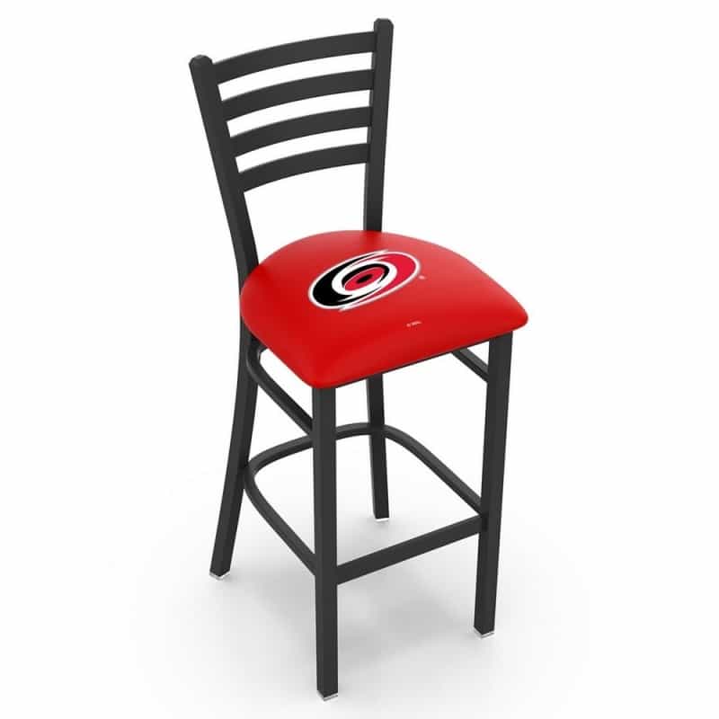 L004 Carolina Hurricanes 30" Stationary Bar Stool With Black Wrinkle Finish
