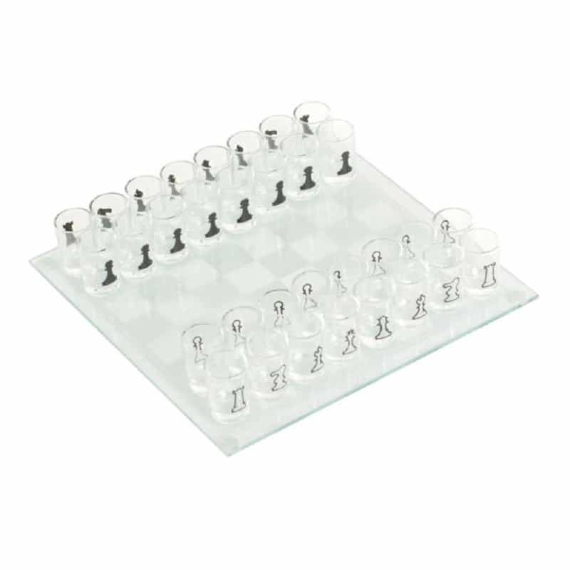 10" Drinking Glass Chess Set