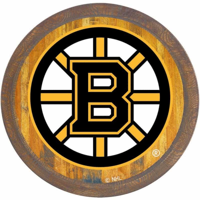 Boston Bruins: "Faux" Barrel Top Sign