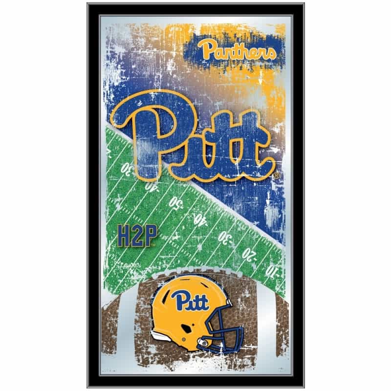 Pitt 15" X 26" Football Mirror By Holland Bar Stool Company
