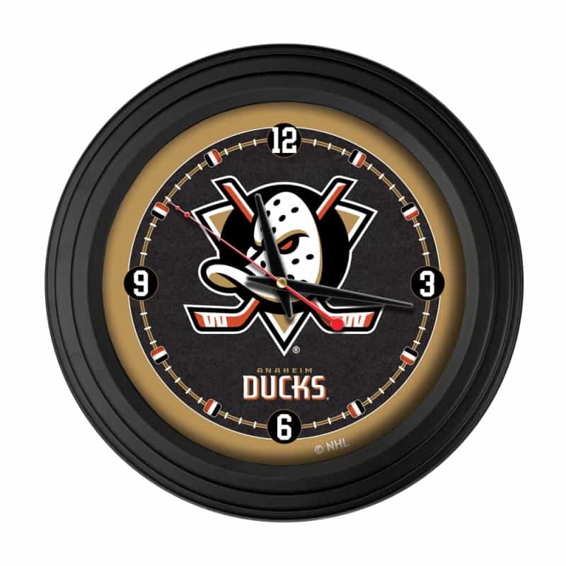 Anaheim Ducks 15" Traditional Wall Clock By Holland Bar Stool Co