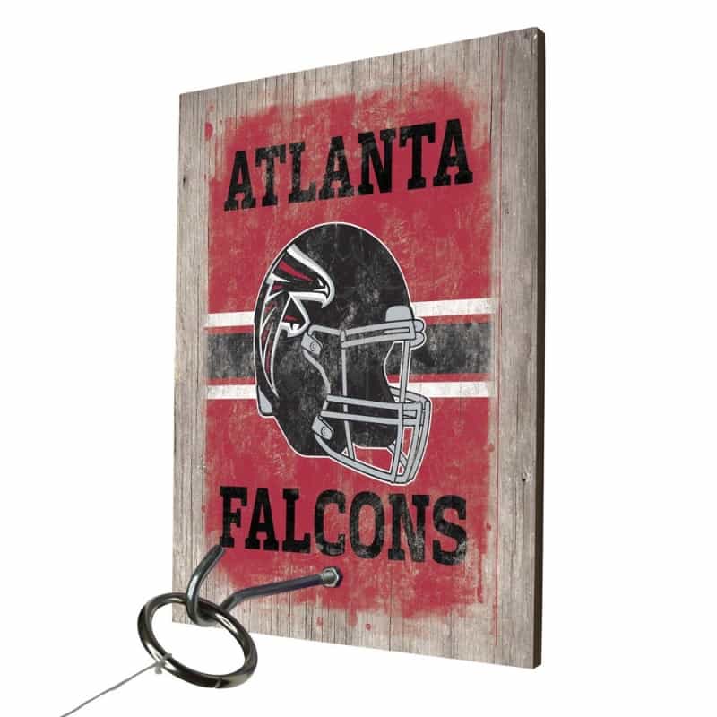 Atlanta Falcons Hook And Ring Toss Game - 11In X 8In X .25 In
