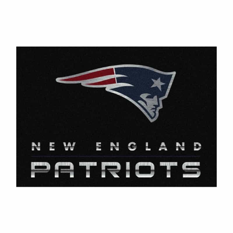 England Patriots 6'X8' Chrome Rug