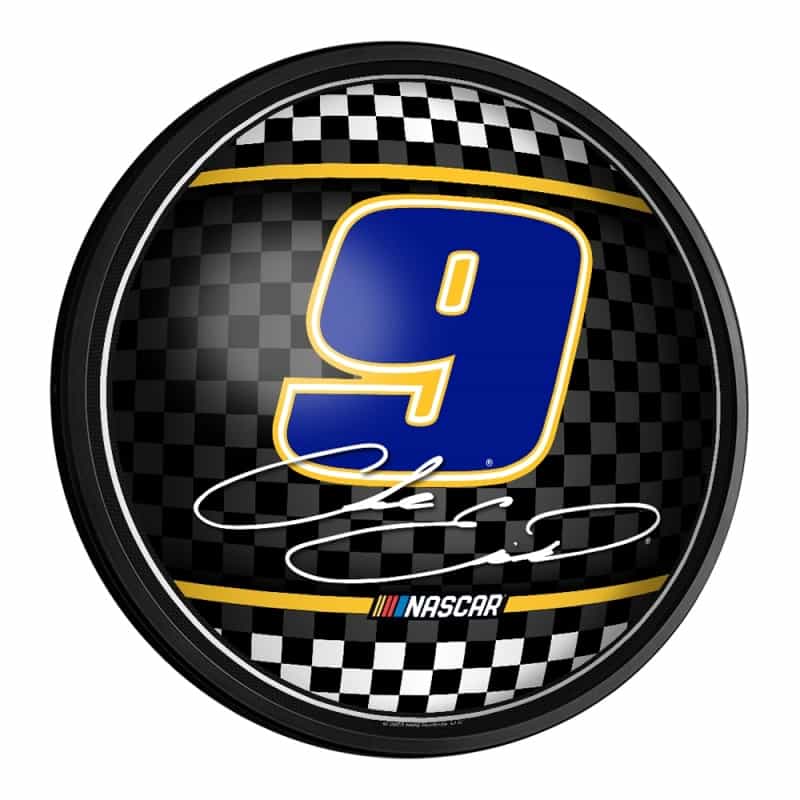 Chase Elliott: Round Slimline Lighted Wall Sign