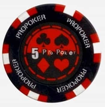 Pro Poker Clay Poker Chips 13.5G Sold By The Roll - $5