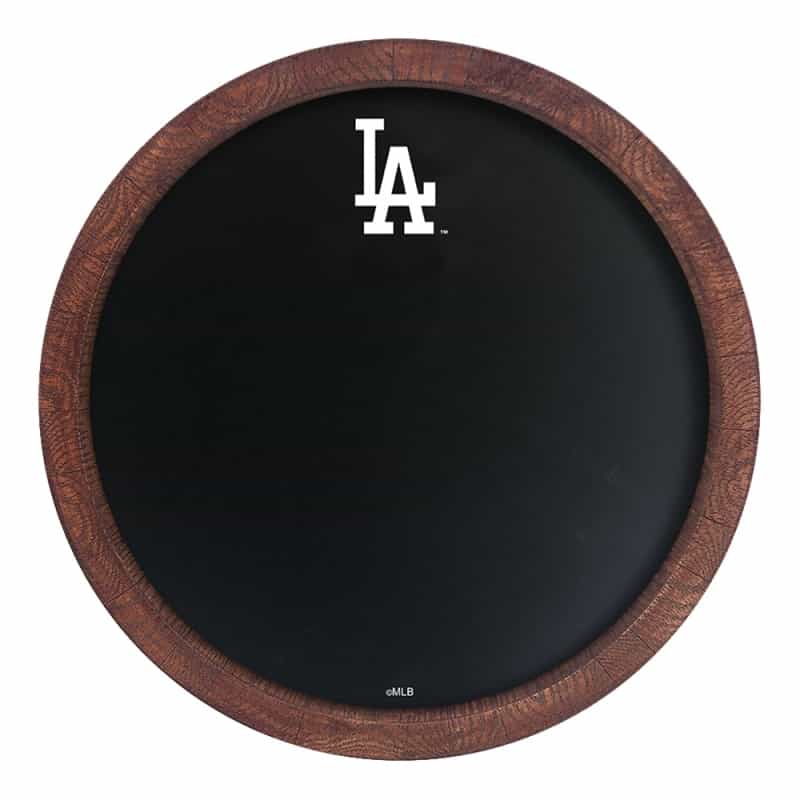 Los Angeles Dodgers: Logo - Chalkboard "Faux" Barrel Top Sign