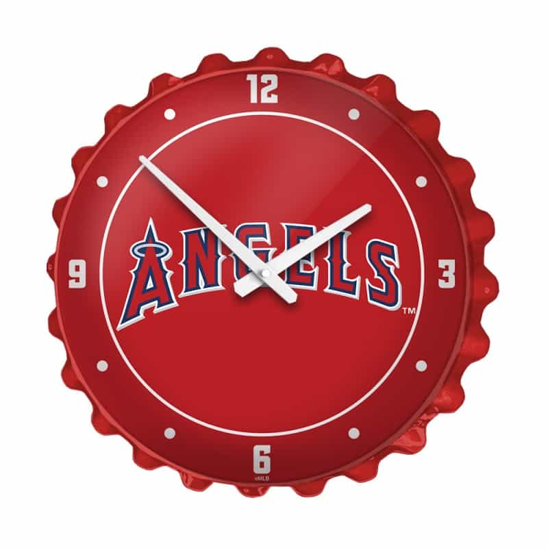 Los Angeles Angels: Wordmark - Bottle Cap Wall Clock