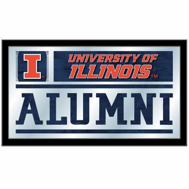 Illinois Alumni Mirror By Holland Bar Stool Co