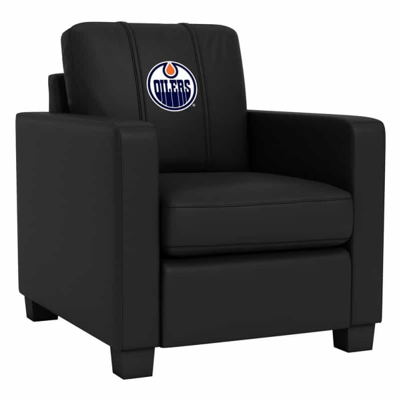 Dyno Stationary Club Chair With Edmonton Oilers Primary Logo