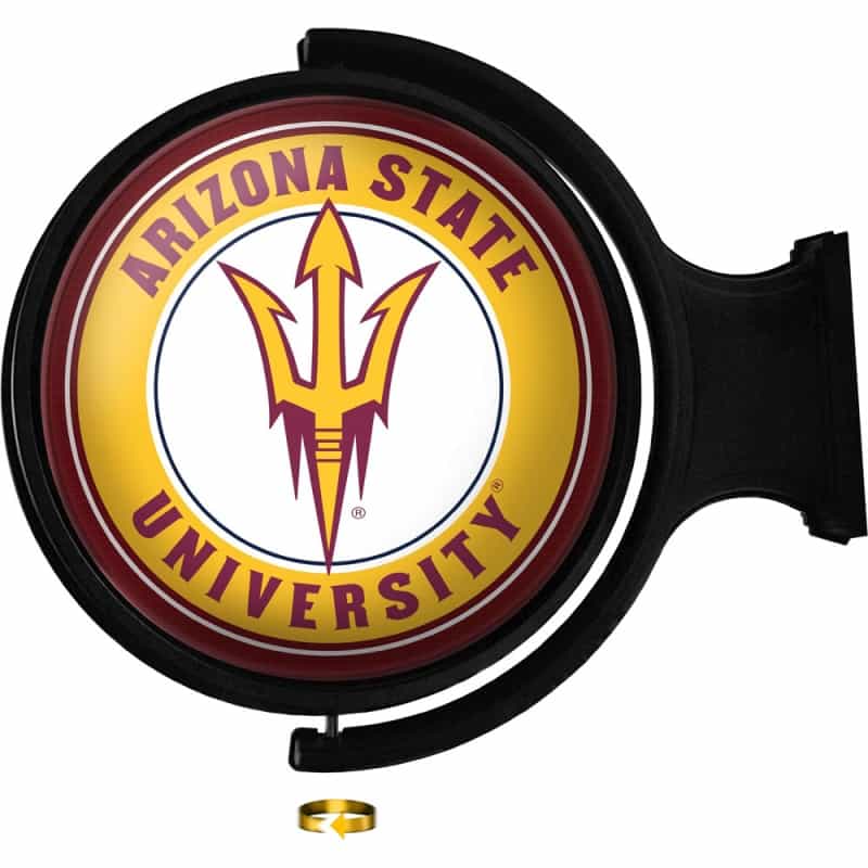 Arizona State Sun Devils: Original Round Rotating Lighted Wall Sign