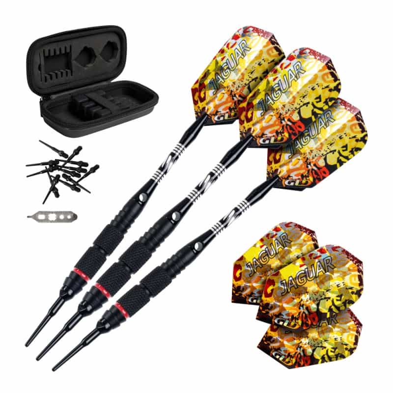 Viper Jaguar 80% Tungsten Soft Tip Darts 2 Knurled Rings 18 Grams