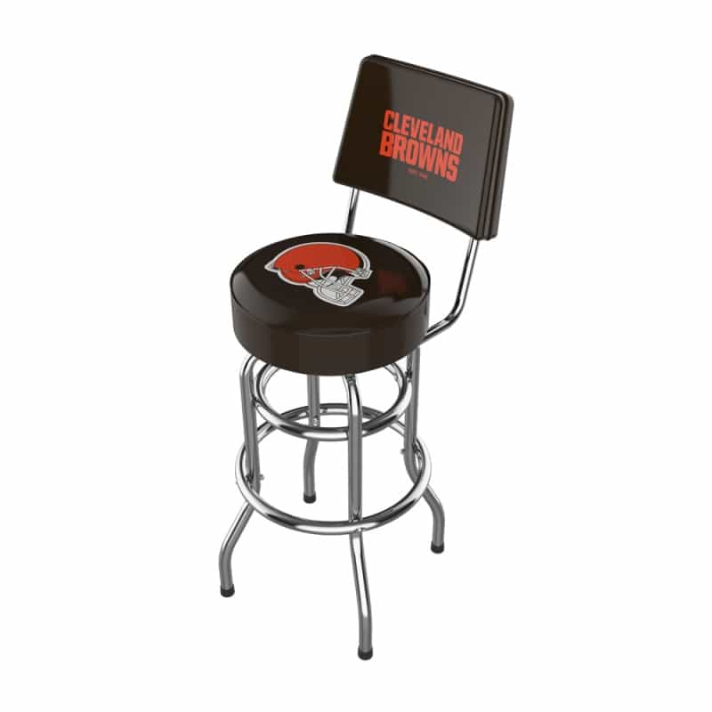 Cleveland Browns Chrome Barstool W/Back