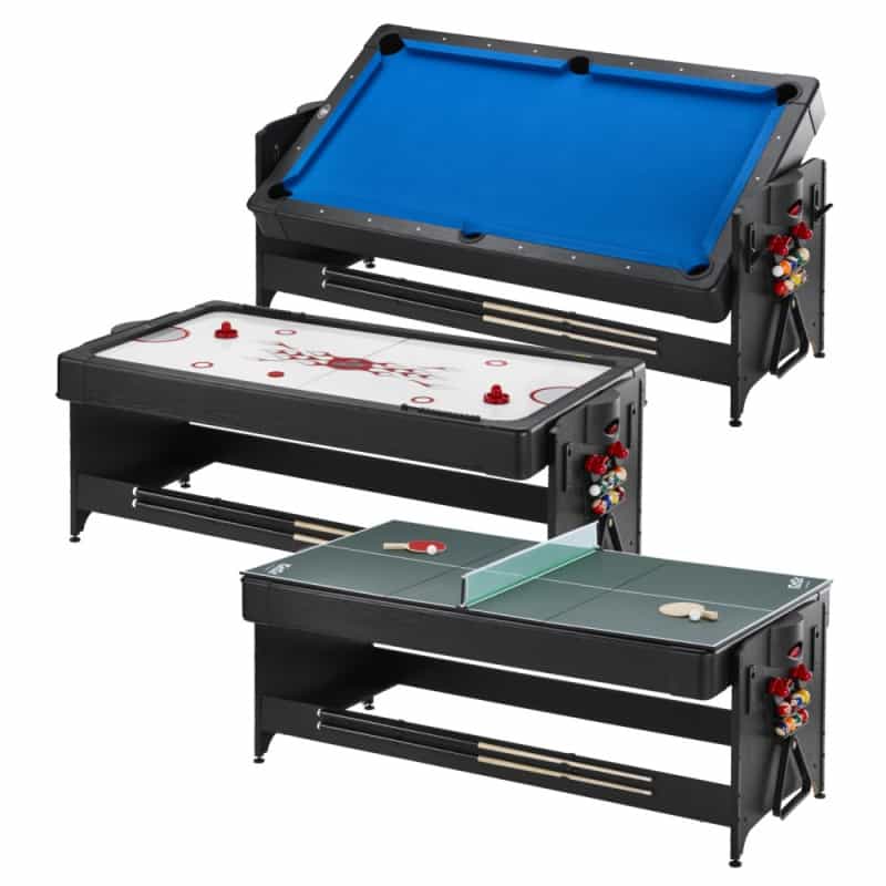 Fat Cat Original 3-In-1 7' Pockey Multi-Game Table Blue