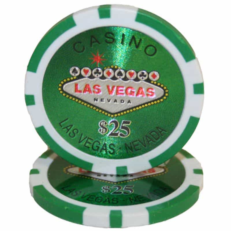 Las Vegas 14G $25 Roll Of 25Pcs