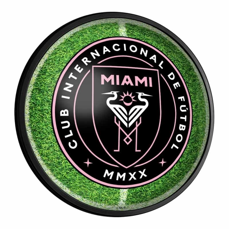 Inter Miami Cf: Pitch - Round Slimline Lighted Wall Sign