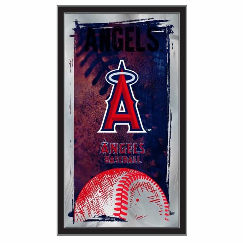 Los Angeles Angels 15" X 26" Baseball Mirror By Holland Bar Stool Company