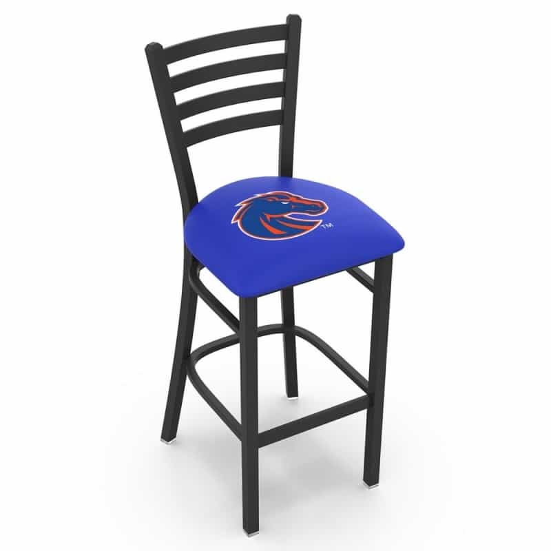 L004 Boise State 25" Stationary Counter Stool With Black Wrinkle Finish