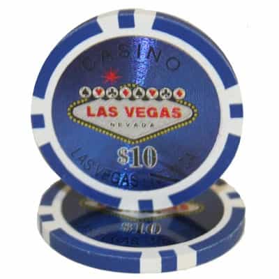 Las Vegas 14G $10 Roll Of 25Pcs