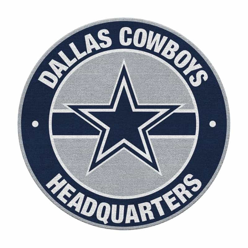 Dallas Cowboys Round Headquarters Rug