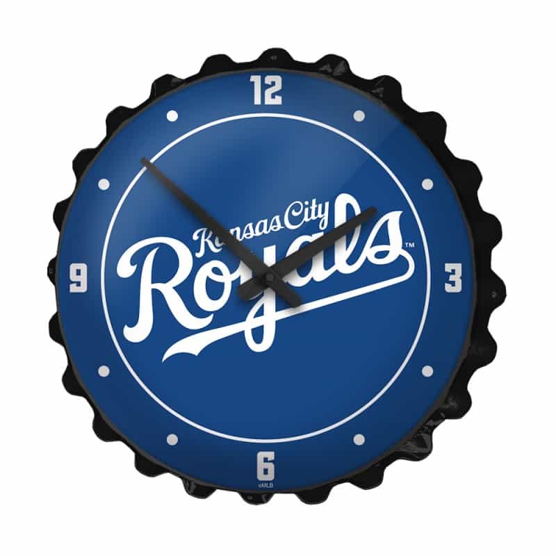 Kansas City Royals: Wordmark - Bottle Cap Wall Clock