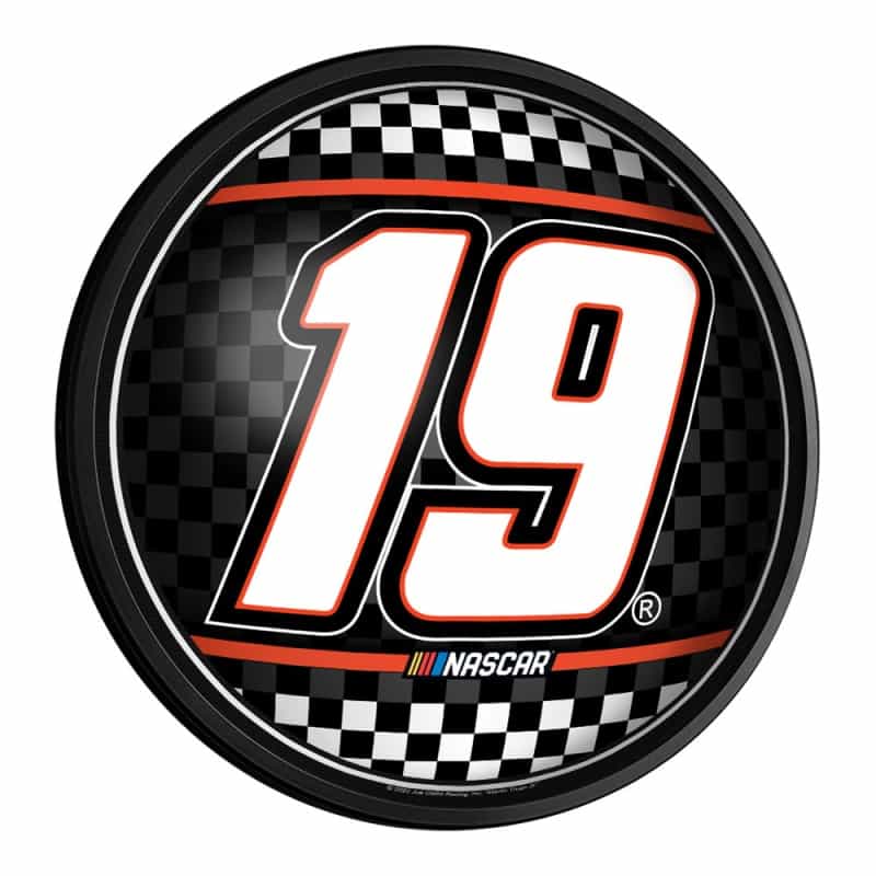 Martin Truex, Jr.: Checkered Flag - Round Slimline Lighted Wall Sign