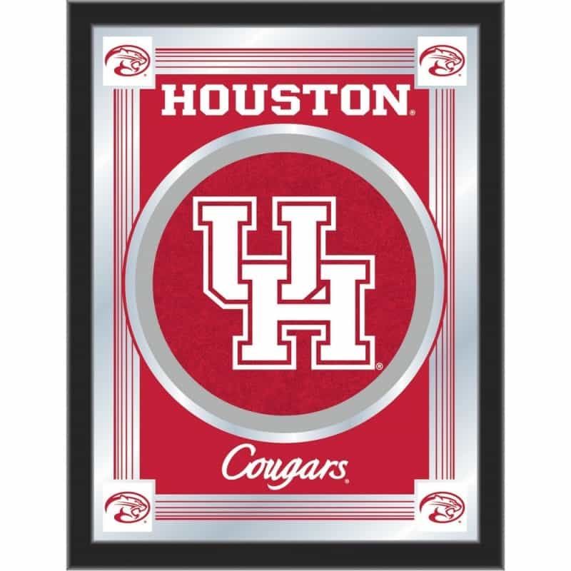University Of Houston 17"X22" Logo Wall Mirror By Holland Bar Stool Company, Design Options: Design 1