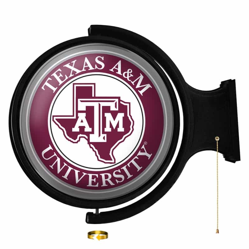 Texas A&M Aggies: Mascot - Original Round Rotating Lighted Wall Sign