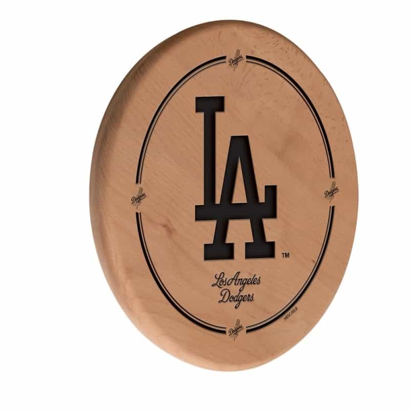 Los Angeles Dodgers 13" Laser Engraved Solid Wood Sign By Holland Bar Stool Co