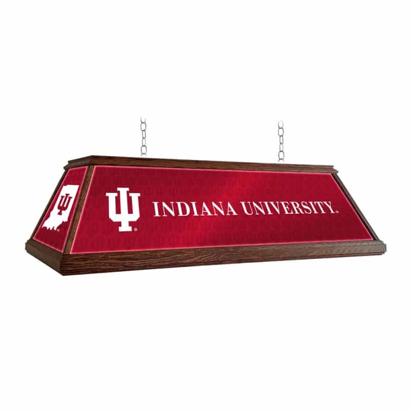 Indiana Hoosiers: Premium Wood Pool Table Light
