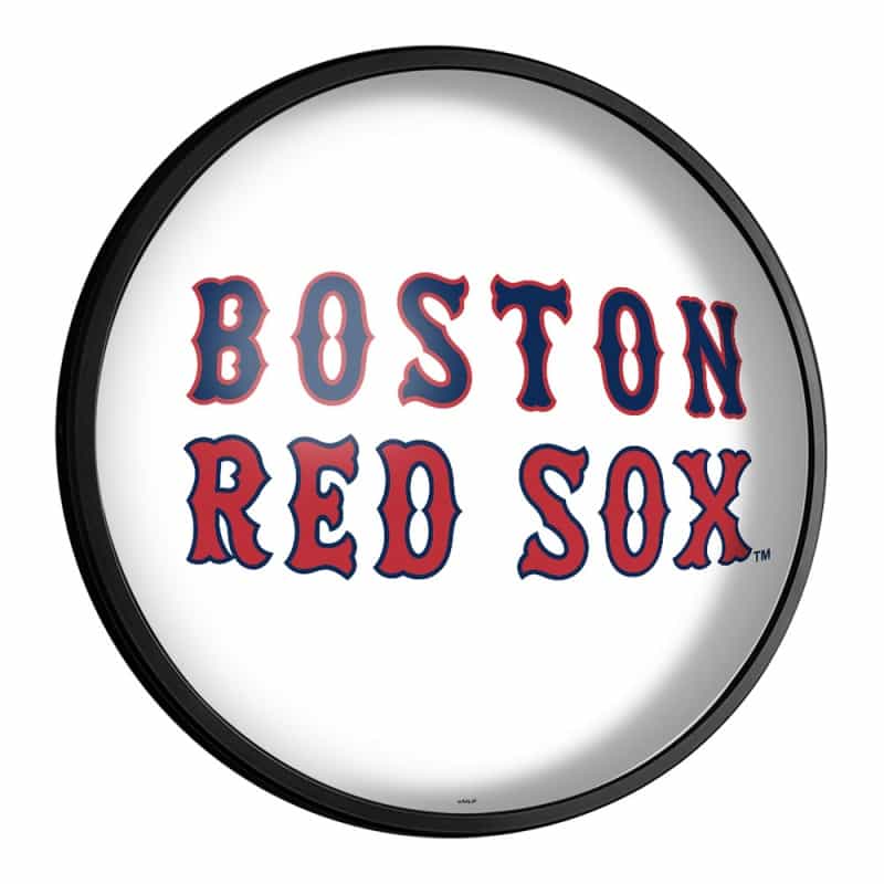 Boston Red Sox: Alternate Logo - Round Slimline Lighted Wall Sign