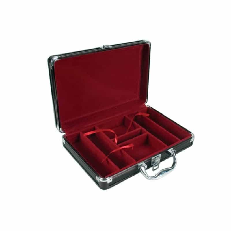 200 Chips Black Aluminum Poker Case