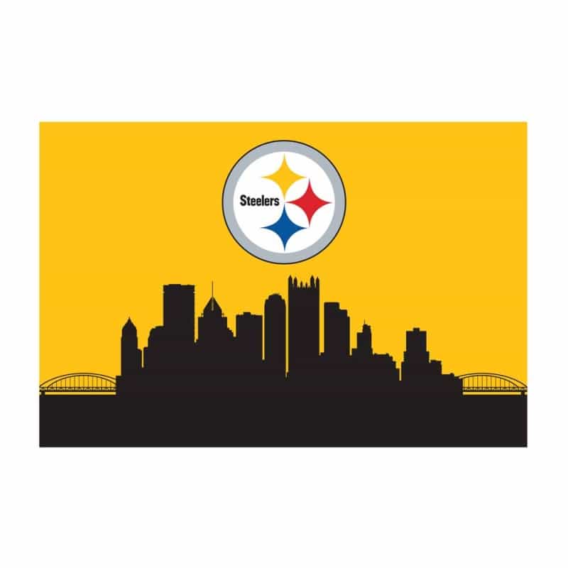 Pittsburgh Steelers 2X3 Hometown Washable Area Rug