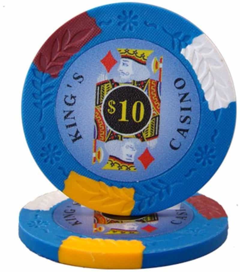 King's Casino Series 14 Gram Pro Clay - $10 Sold By The Roll 25 Pcs. Per Roll